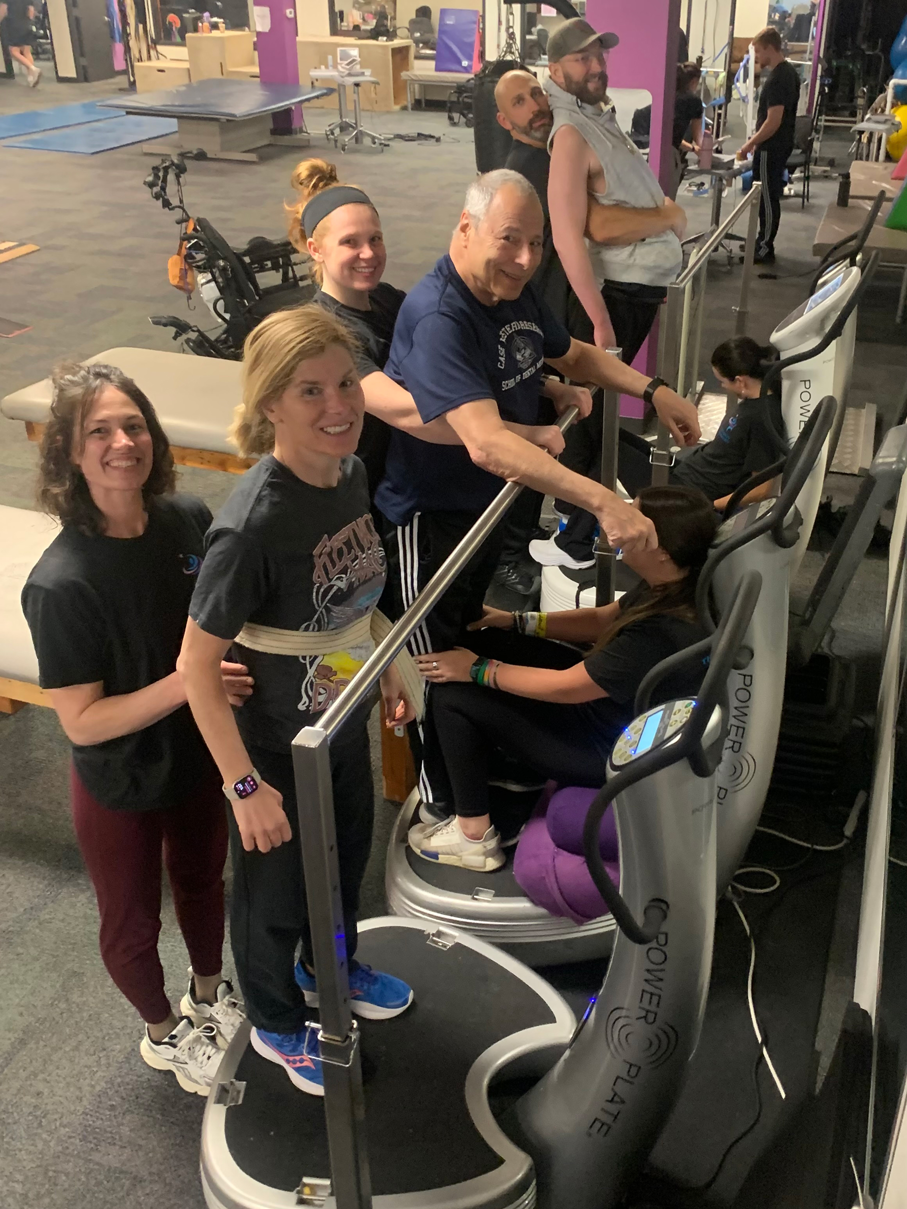 Dan Cummings using Power Plate at Journey Forward
